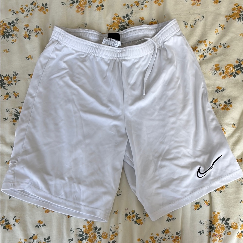 Nike White Athletic Performance Shorts